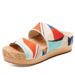 Brianna Colorblock Slip-On Sandal